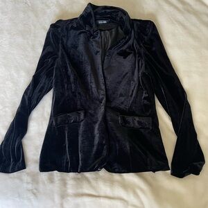 DO+BE Black Velvet Blazer